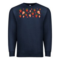 Navy strawberry Premium Sweatshirt - Jasminsmagicworld