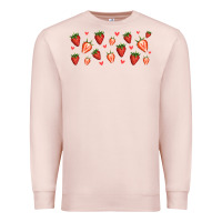 Pale Pink strawberry Premium Sweatshirt - Jasminsmagicworld