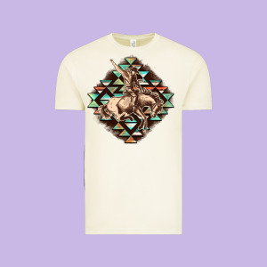 Aztec Symbol Rodeo Vintage Tee Designed By Fadigitalartstudio