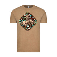 Vintage Coffee Aztec symbol rodeo Vintage Tee - FaDigitalArtStudio