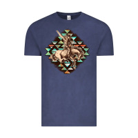 Vintage Denim Aztec symbol rodeo Vintage Tee - FaDigitalArtStudio