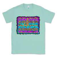 Seafoam Hot Mom Summer Leopard Classic Tee - CowCowDesign