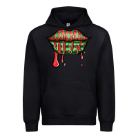 Black summer vibes watermelon lips Urban Hoodie - Jasminsmagicworld