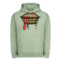 Pigment Oil Green summer vibes watermelon lips Urban Hoodie - Jasminsmagicworld