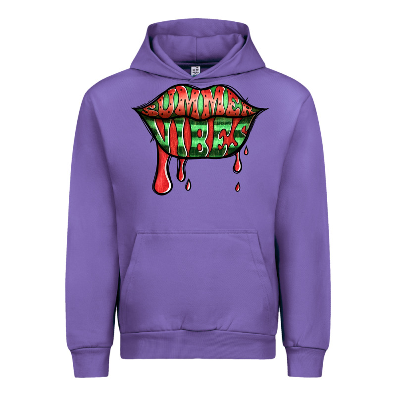Summer Vibes Watermelon Lips Urban Hoodie by Jasminsmagicworld | Teevron