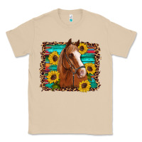 Mushroom horse sunflowers turquoise wooden serape leopard Classic Tee - Artiststas