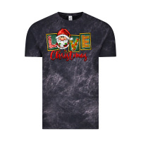 Cloud Black Love Christmas Gnome Santa Vintage Tee - FaDigitalArtStudio