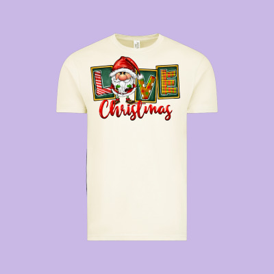 Love Christmas Gnome Santa Vintage Tee Designed By Fadigitalartstudio