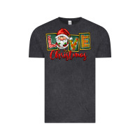 Vintage Black Love Christmas Gnome Santa Vintage Tee - FaDigitalArtStudio