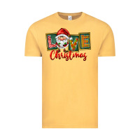 Vintage Mustard Love Christmas Gnome Santa Vintage Tee - FaDigitalArtStudio