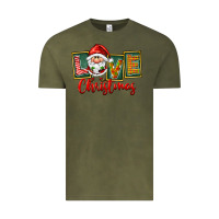 Vintage Olive Love Christmas Gnome Santa Vintage Tee - FaDigitalArtStudio