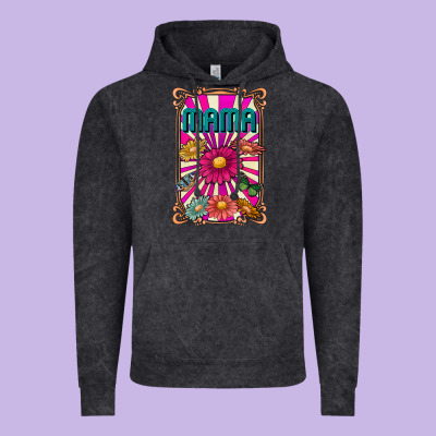 Mama Vintage Hoodie Designed By Cowhidedigitalart