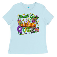Baby Blue mardi gras queen Ladies Tee - FaDigitalArtStudio