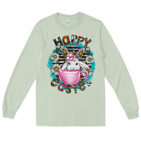 Matcha Happy Easter Long Sleeve Tee - CowhideDigitalArt