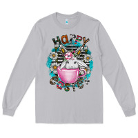 Moon Dust Happy Easter Long Sleeve Tee - CowhideDigitalArt