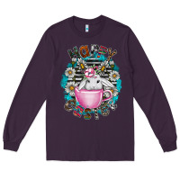 Plum Happy Easter Long Sleeve Tee - CowhideDigitalArt