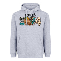 Heather Grey Western Senior 2024 cow Heavyweight Hoodie - RanaPortraitStore