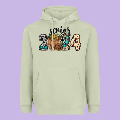 Western Senior 2024 Cow Heavyweight Hoodie Designed By Ranaportraitstore