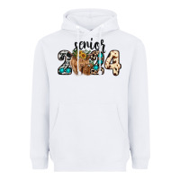White Western Senior 2024 cow Heavyweight Hoodie - RanaPortraitStore
