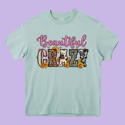 Beautiful Crazy Heavy Core Tee Designed By Oliviacreatesart