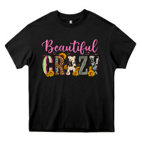 Black beautiful crazy Heavy Core Tee - OliviaCreatesArt