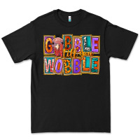 Black Gobble Till You Wobble Premium Tee - FaDigitalArtStudio