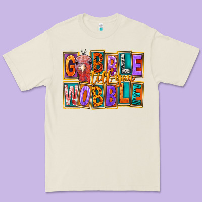 Gobble Till You Wobble Premium Tee Designed By Fadigitalartstudio