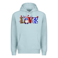Blue Mist american flag gnomes love Premium Hoodie - Artiststas