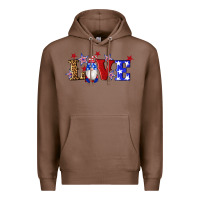 Chestnut american flag gnomes love Premium Hoodie - Artiststas