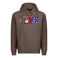 Coffee american flag gnomes love Premium Hoodie - Artiststas
