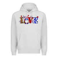 Dove Grey american flag gnomes love Premium Hoodie - Artiststas