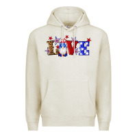 Oatmeal Heather american flag gnomes love Premium Hoodie - Artiststas