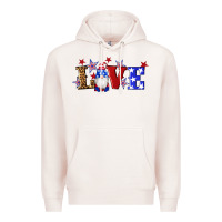 Pale Pink american flag gnomes love Premium Hoodie - Artiststas