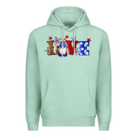 Seafoam american flag gnomes love Premium Hoodie - Artiststas
