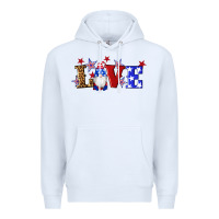 White american flag gnomes love Premium Hoodie - Artiststas
