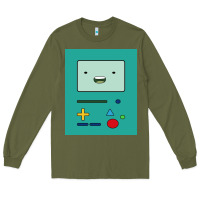 Army Green adventure time game bmo cover funny Long Sleeve Tee - baoMotion