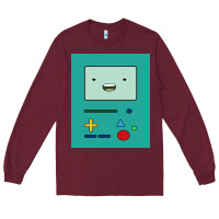 Burgundy adventure time game bmo cover funny Long Sleeve Tee - baoMotion
