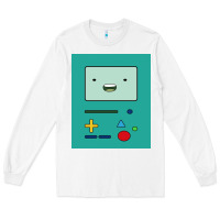 White adventure time game bmo cover funny Long Sleeve Tee - baoMotion