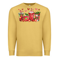 Antique Gold strawberry coffee cups Premium Sweatshirt - Jasminsmagicworld