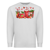 Dove Grey strawberry coffee cups Premium Sweatshirt - Jasminsmagicworld
