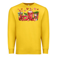 Lemon strawberry coffee cups Premium Sweatshirt - Jasminsmagicworld