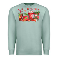 Seafoam strawberry coffee cups Premium Sweatshirt - Jasminsmagicworld
