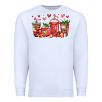 White strawberry coffee cups Premium Sweatshirt - Jasminsmagicworld