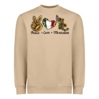 Mushroom Peace Love Mexicana Heavyweight Sweatshirt - RanaPortraitStore
