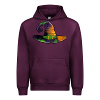 Mauve Wine Purple leopard witch hat Urban Hoodie - Jasminsmagicworld