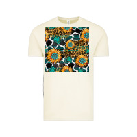 Vintage Arctic gemstone sunflower leopard seamless pattern Vintage Tee - BundleAndBundleShop