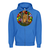 True Royal Brown Cow Christmas Zipper Hoodie - RanaPortraitStore