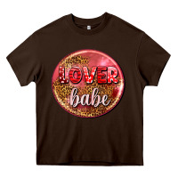 Chocolate Brown lover babe olivia Heavy Core Tee - OliviaCreatesArt