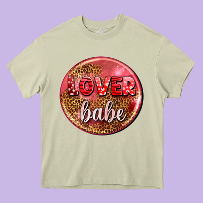 Lover Babe Olivia Heavy Core Tee Designed By Oliviacreatesart