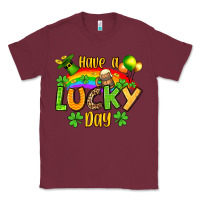 Burgundy St. Patrick's Have a lucky day Classic Tee - OliviaCreatesArt